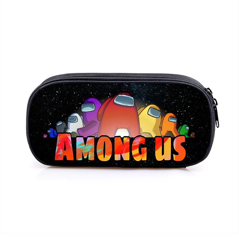 Custom Soft Plush Among Us Pencil Box for Children Gift