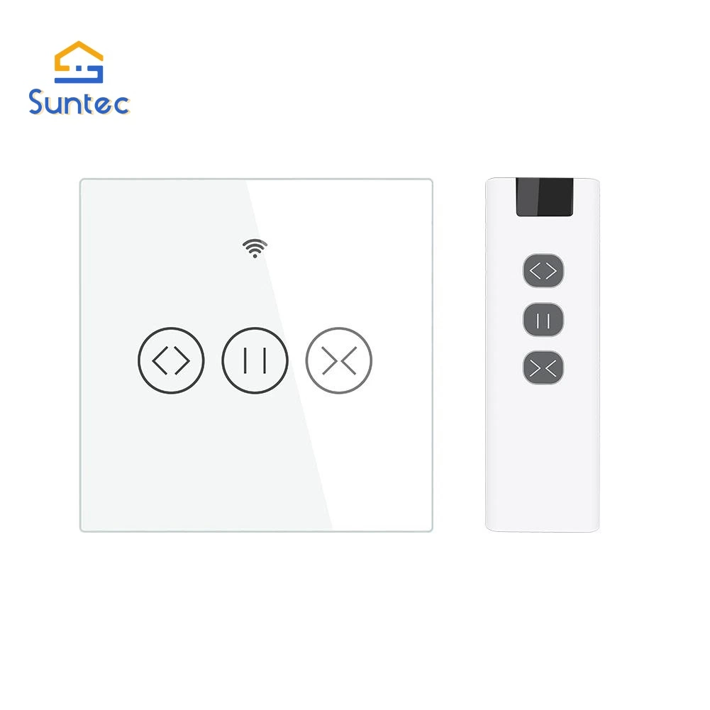 Interruptor de toque inteligente Wi-Fi/Zigbee para cortinas de estores de enrolar obturador