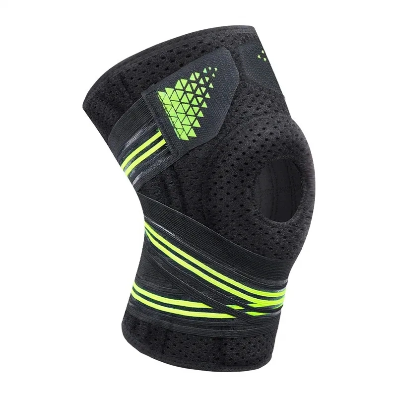 Neopreno elástico personalizado Open Patella Sports Knee Support Brace Hinged Rodillera