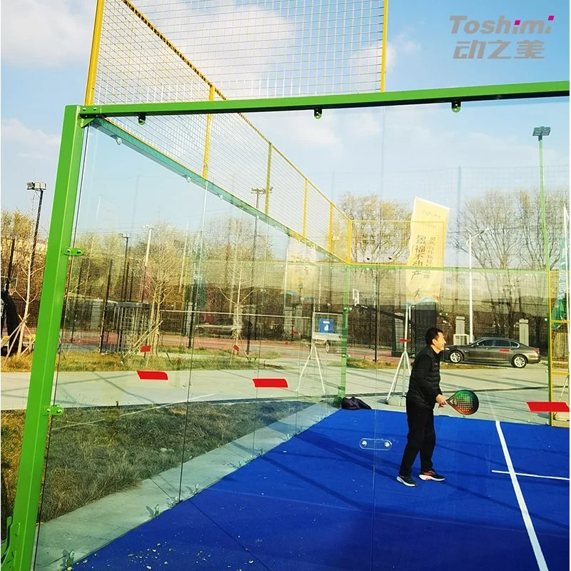 Hochwertiger Hot Galvanized Padel Court mit patentierten Tennisstöcken Und Double-Layer Tennis Net