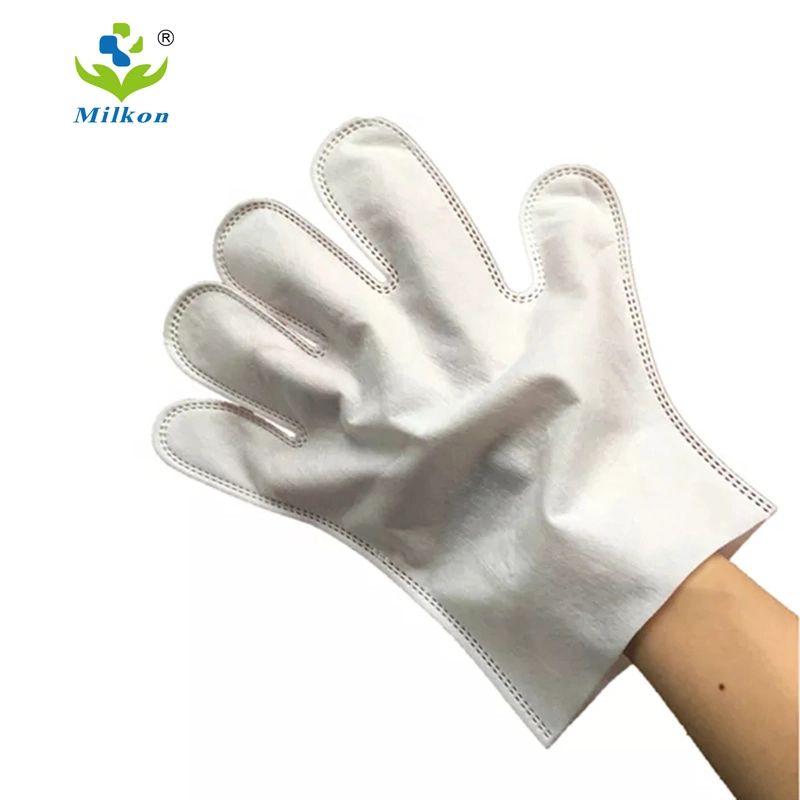 Absorbing Disposable Cleaning White Dog Cat Wet Wipes Pet Gloves