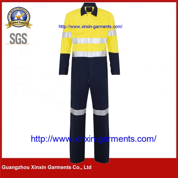 Reflective Overall Engineering Jacket Uniform Mechanic Work Clothes (W529)