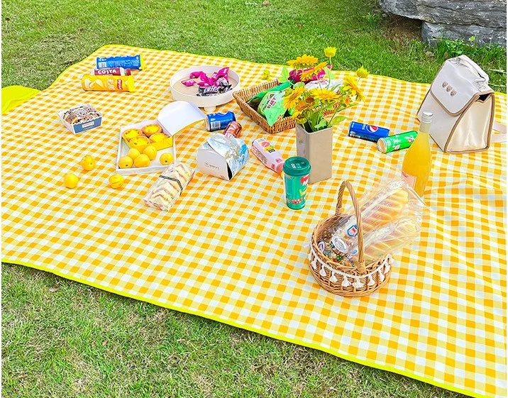 Anti-Wet Sand-Free Beach Skin-Friendly 600d Oxford Cloth Portable Camping Outdoor Multi-Style Waterproof Folding Picnic Mat