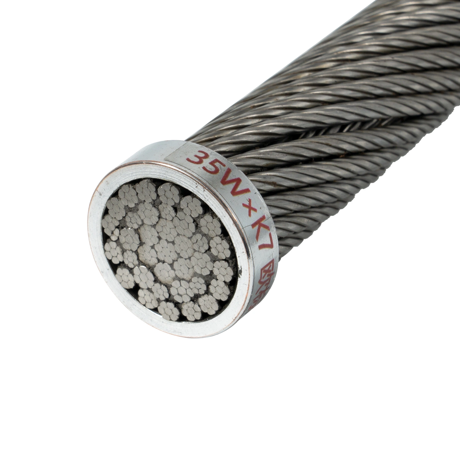 6X36WS+FC/Iwrc EN12385-4 Ungalvanize y Cable de acero galvanizado para la elevación