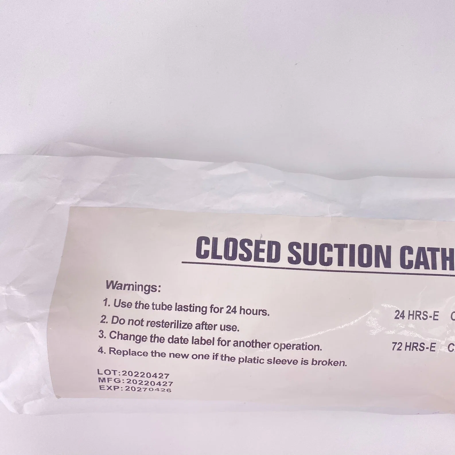 8fr to 16fr Disposable Closed Suction Catheter Medical Catheter Suction PVC