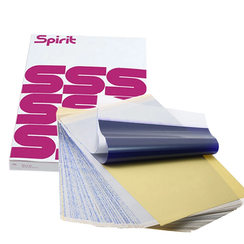 Wholesale 100 Sheets/Box A4 Size Spirit Disposable Dedicated Transfer Stencil Paper for Tattoo Thermal Copier