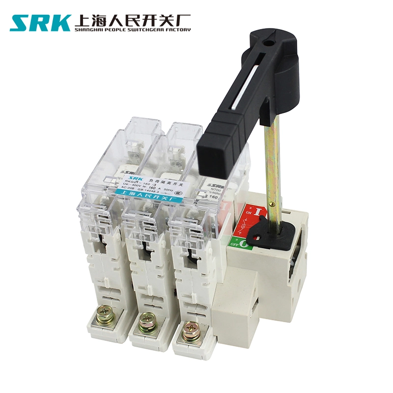 Hglr Fuse Type 3p 4p 63A 100A 160A 200A 250A 400A 630A 8000A 1000A 1250A Rotary Isolator Isolation Load Break Changeover Switch