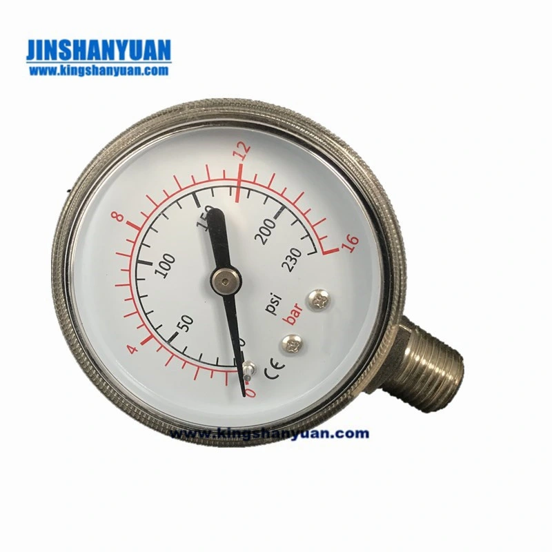 Capsule Pressure Gauge Electric Plating Case Mbar Low Pressure Gauge