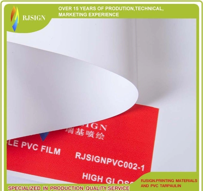 Printable PVC Film Sheeting High Glossy Quality Adhesive Packaging Material