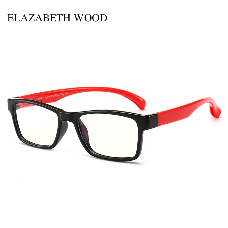 Anti Blue Light Soft Kid Eyeglasses Square Children Silica Gel Optical Frame