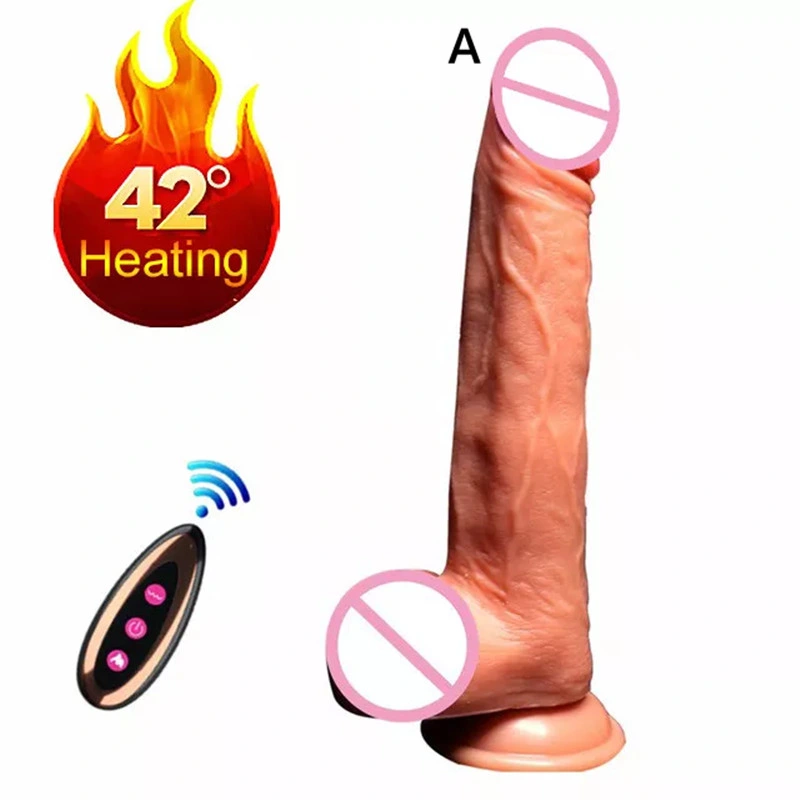 Wireless Remote Heating Rotating Dildo for Woman Clitoris Masturbation