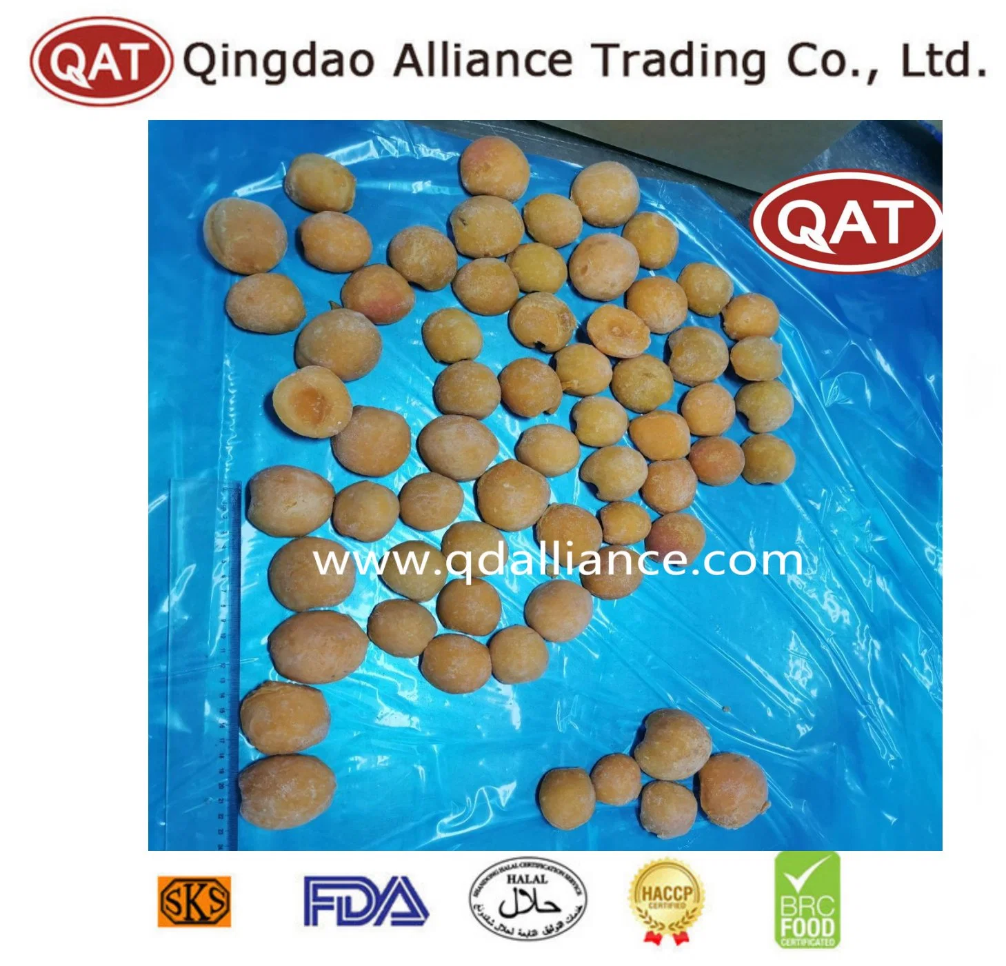 IQF Processing Line Organic Fruits High quality/High cost performance Frozen Apricot Halve for Exporting