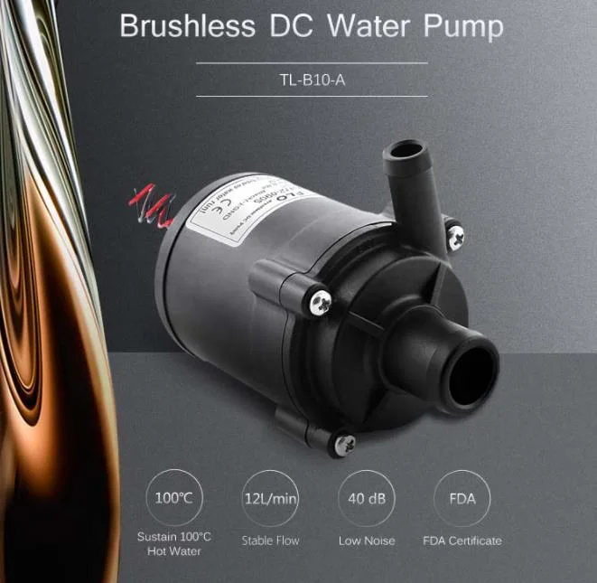 Lange Lebensdauer geringe Geräuschentwicklung kleine 12V 24V bürstenlose Zentrifugalkühlung zirkulierende DC Mini Wasserpumpen, Micro Wasser DC Pumpe, kleine DC Mini Heißwasserpumpe