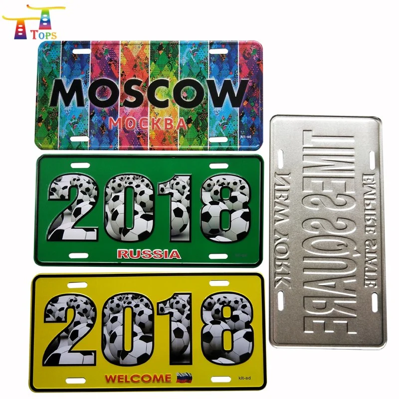 Wholesale Custom High Quality Cheap Price Printed Car Aluminum Sublimation License Plate Souvenir Car License Plate