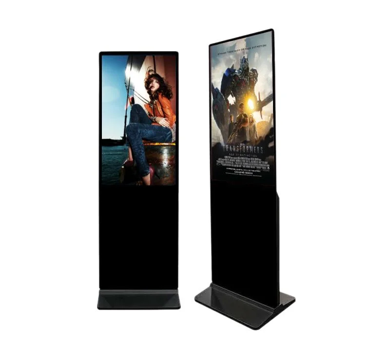 55 Inch Floor Standing Digital Signage Monitor Remote Advertising Display