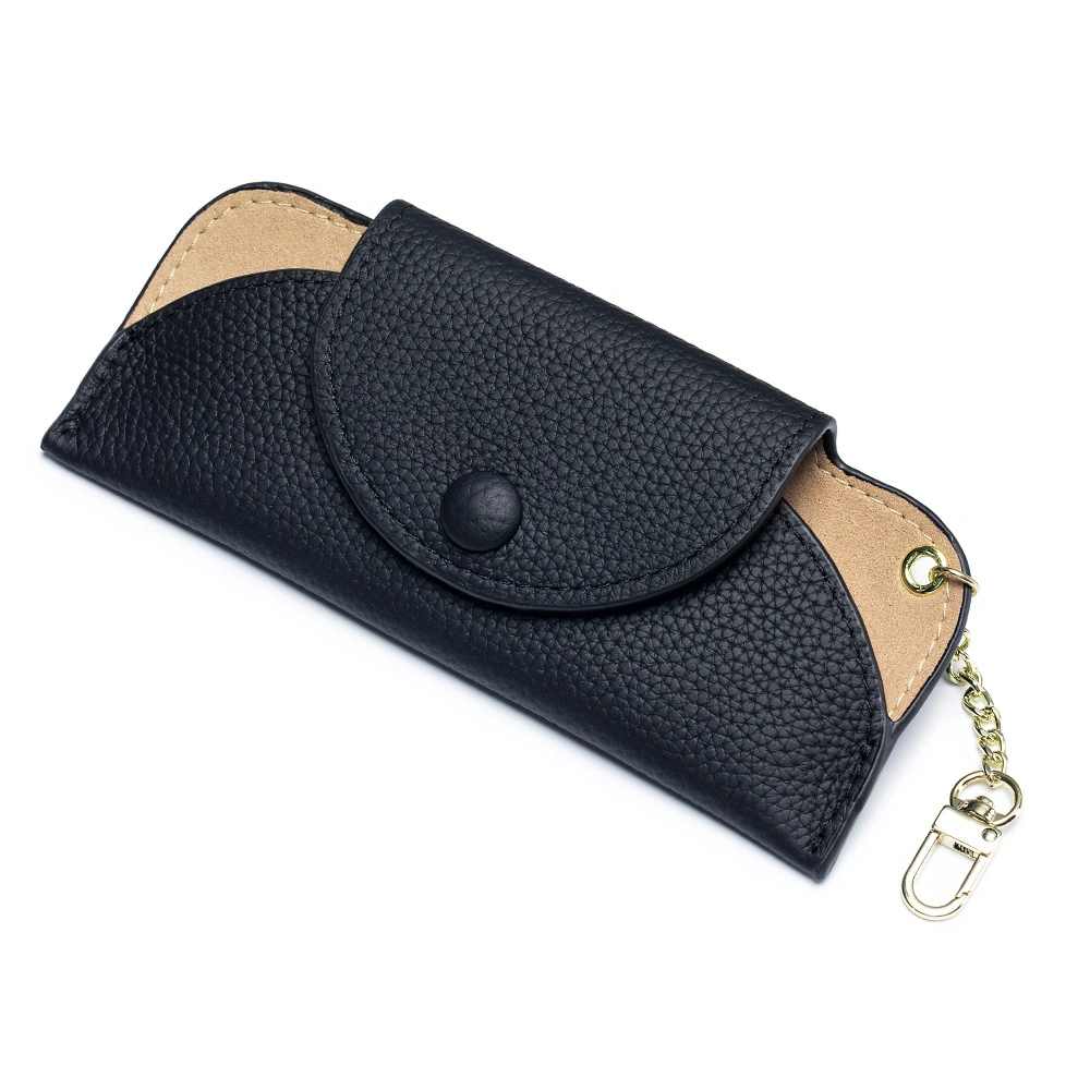 Soft Cow Leather Sunglasses Pouch Bag Eyeglasses Case Holder Portable Glasses Protective Box