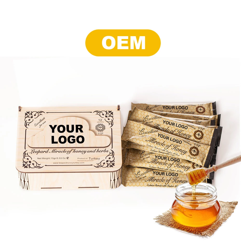 OEM Customized Logo Natural Leopard Miracle Honey Royal Honey