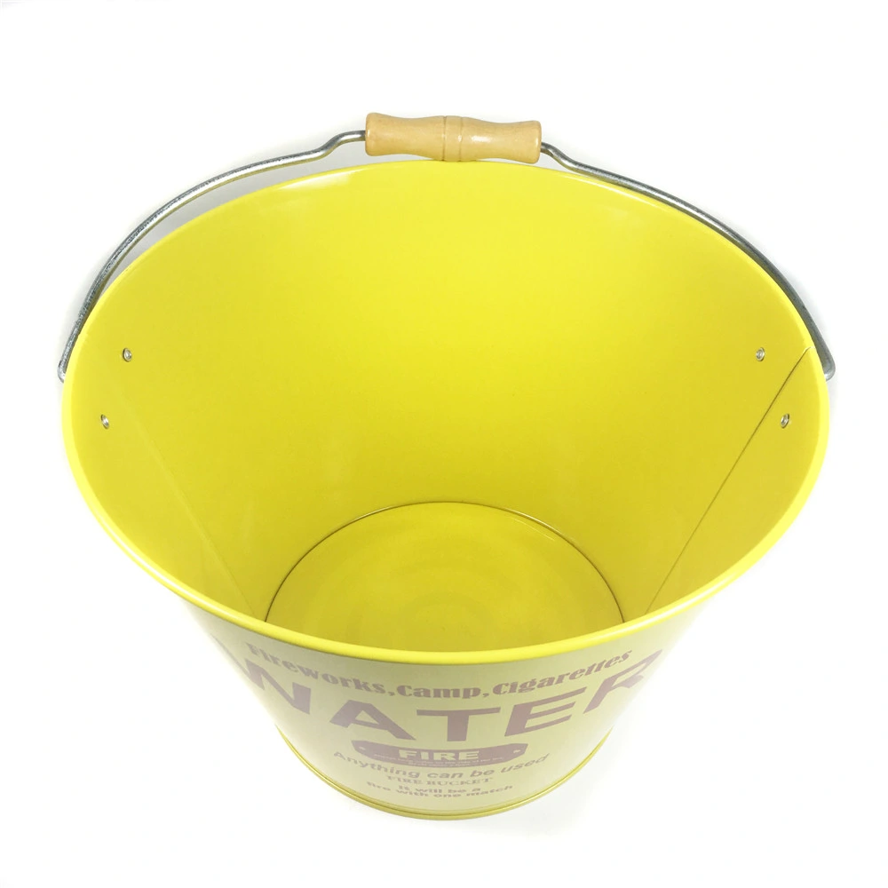 Good Quality 9L Colourful Galvanized Fire Bucket with Handle