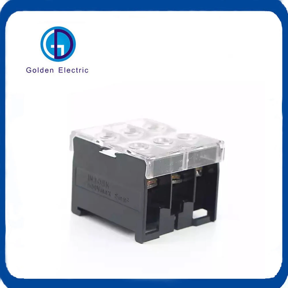 In13bk In20bk In30bk 20A 30A 50A 600V 3poles in Series Black Wire Connector Terminal Block