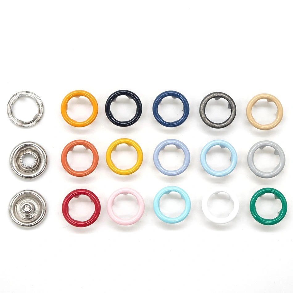 Wholesale/Supplier Customized Eco-Friendly Multi-Colored Plating Alloy Prong/Ring Snap Buttons for Garments