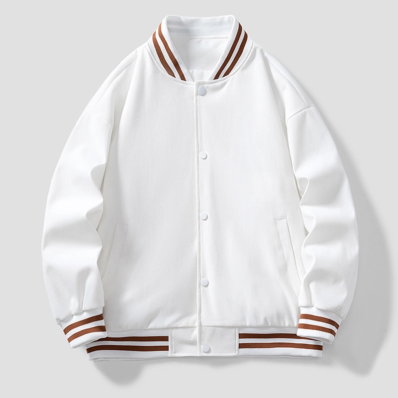 El Hip Hop Bombardero Béisbol Vintage Letterman Logotipo bordado parches Varsity Jacket para hombres