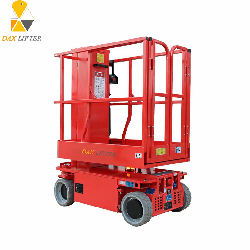 Good Standard Small Size Aerial Work Battery Telescopic Lifting Jack for Sale