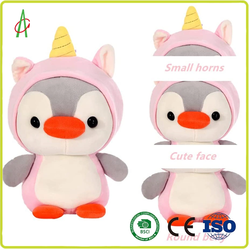 Peluche relleno suave Penguin vestido como Dinosaur Animal Perfect Plush Juguete para niños