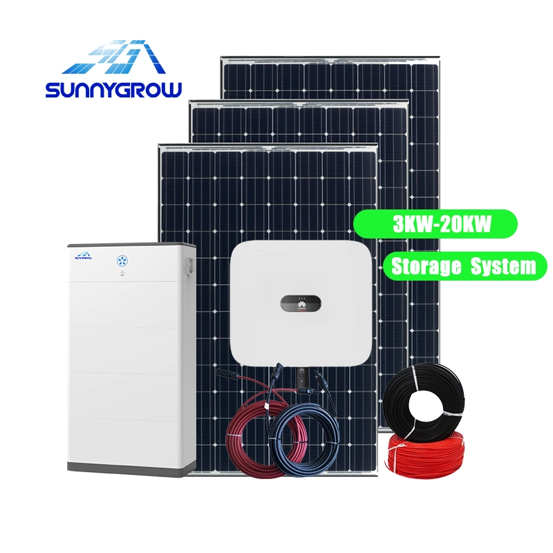 Tudo em um sistema de Energia Solar Sistema 3KW 5 kw 8 kw 10kw 15kw Hybrid Fotovoltaica Inversor de Armazenamento do Sistema de Controle