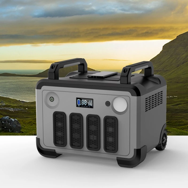 LiFePO4 Battery Power Supply 1500wh 3000wh Solar Generator with Quick Charge for CPAP Camping