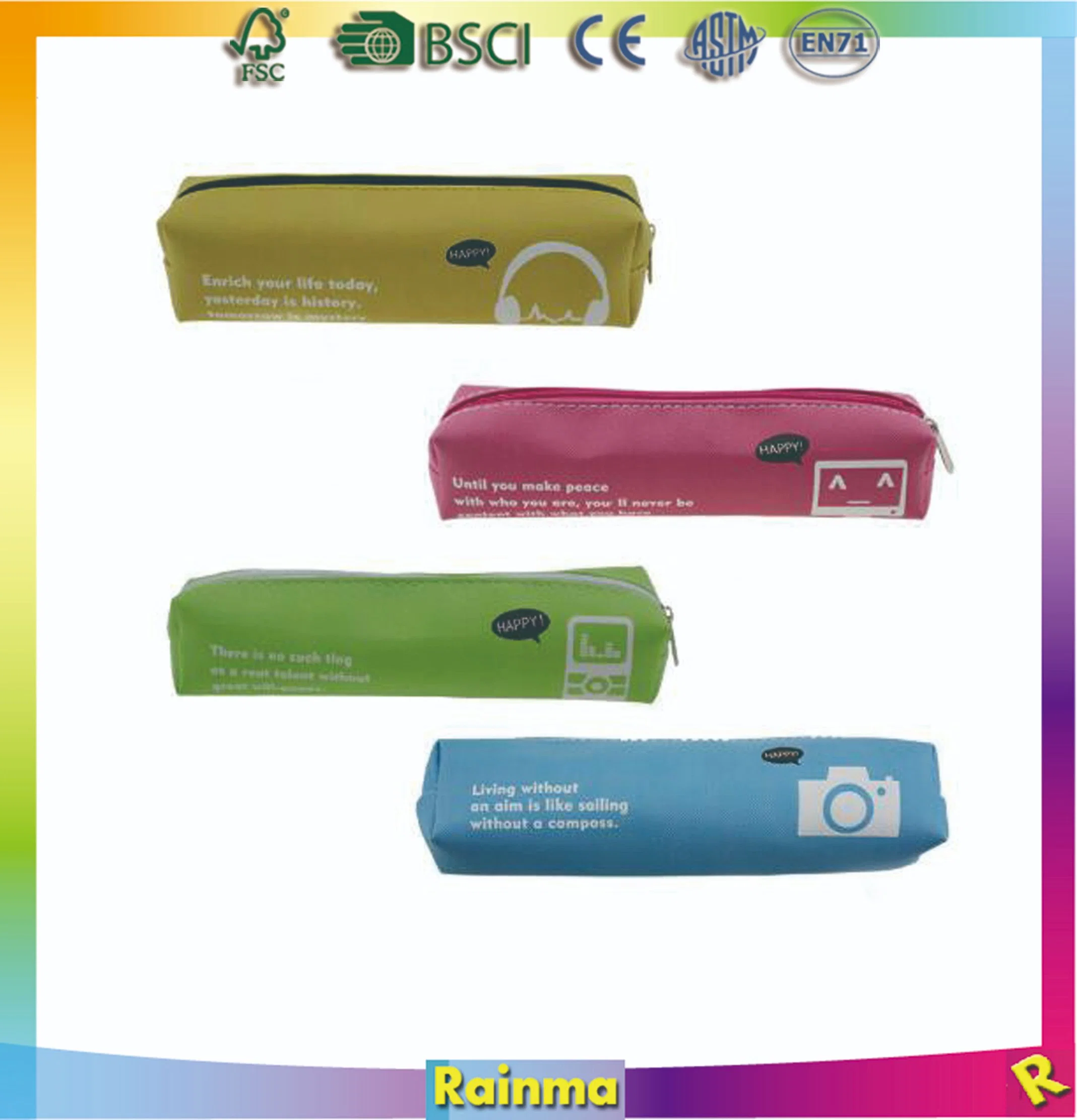 Conception simple sac crayon en PVC pour l'école et les promotions utiliser