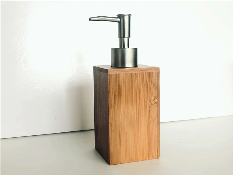 Liquid Soap Box with Bamboo Material, Bamboo Bathroom Set