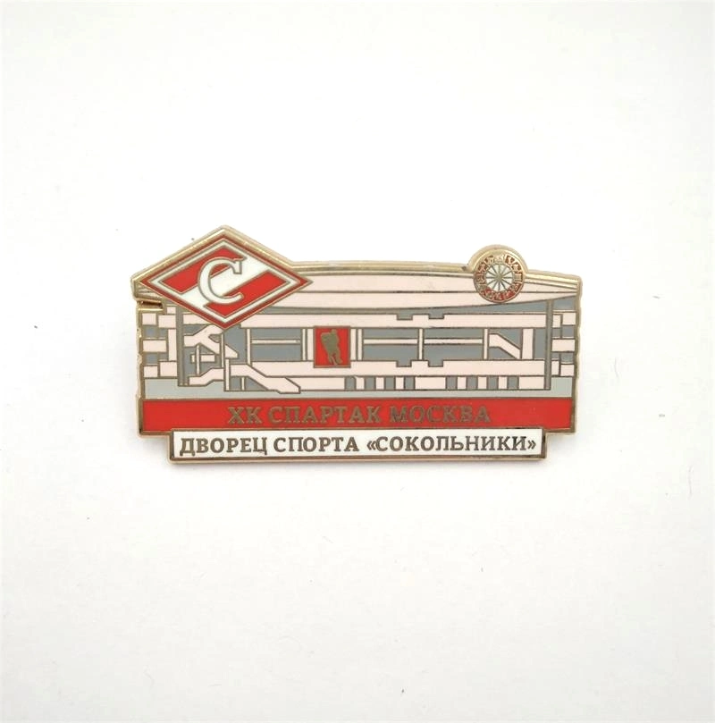 Souvenir Round Metal Custom Logo Soft Enamel Laple Pin Badge