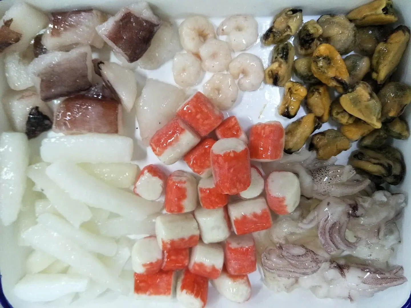 Замороженных морепродуктов смешайте Squid/Calamari/Calamar/терроризмом краб креветки моллюсками Memory Stick™