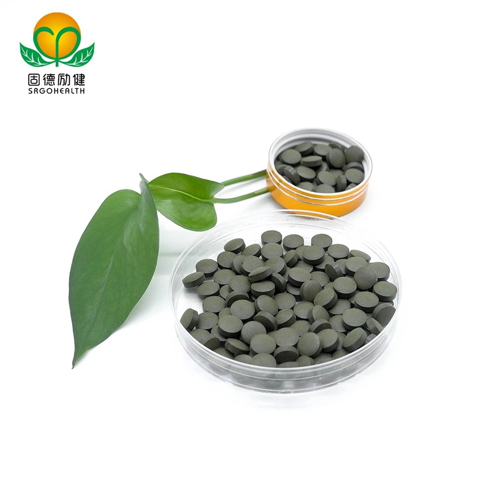 OEM Private Label Green Food for Losing Weight Spirulina & Ginseng Mixed Tablet