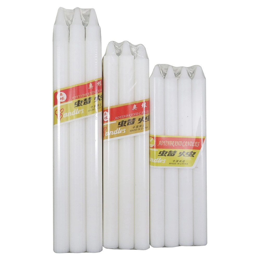 Long Burning Time Stick Utility White Dinner Candle / Velas / Bougies of Daily Household Use