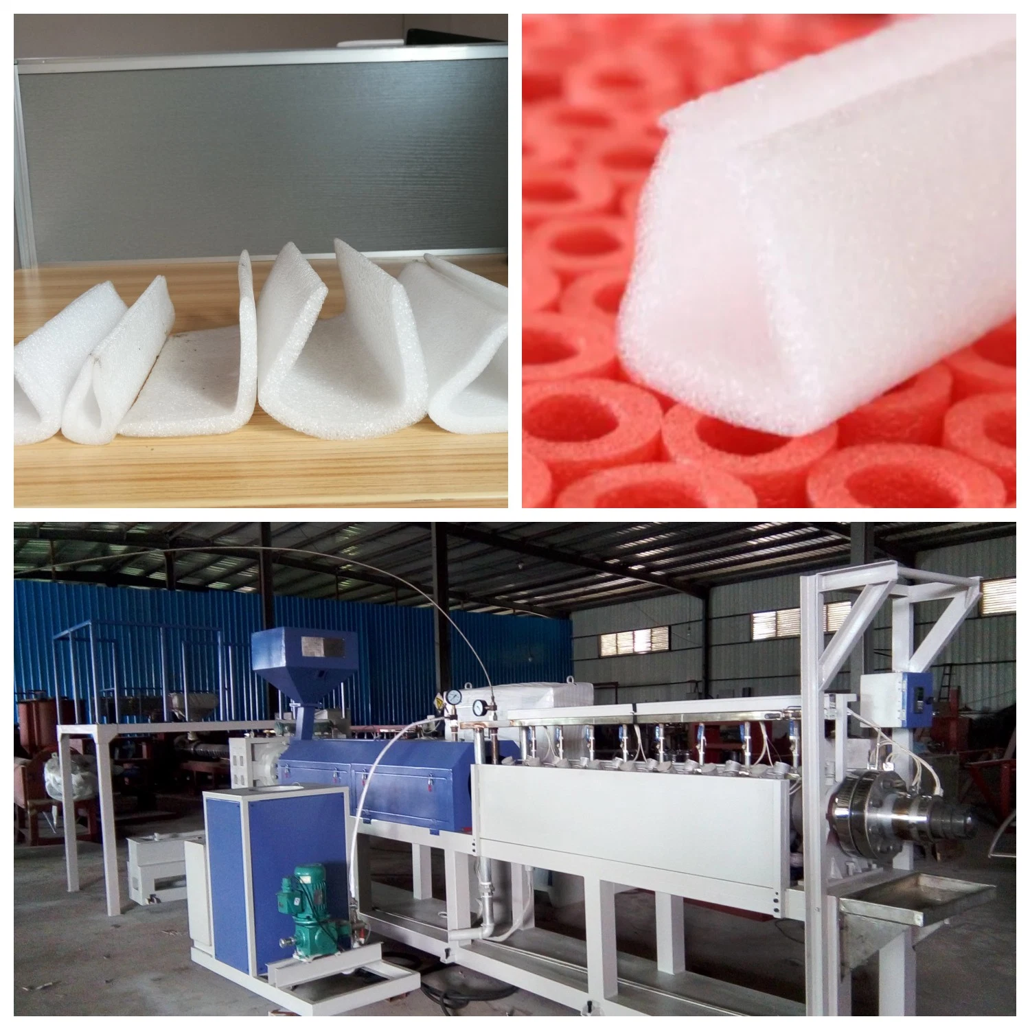 Rsd-120 Plastic EPE Tube Extruder PE Foam Pipe Extruding Machine