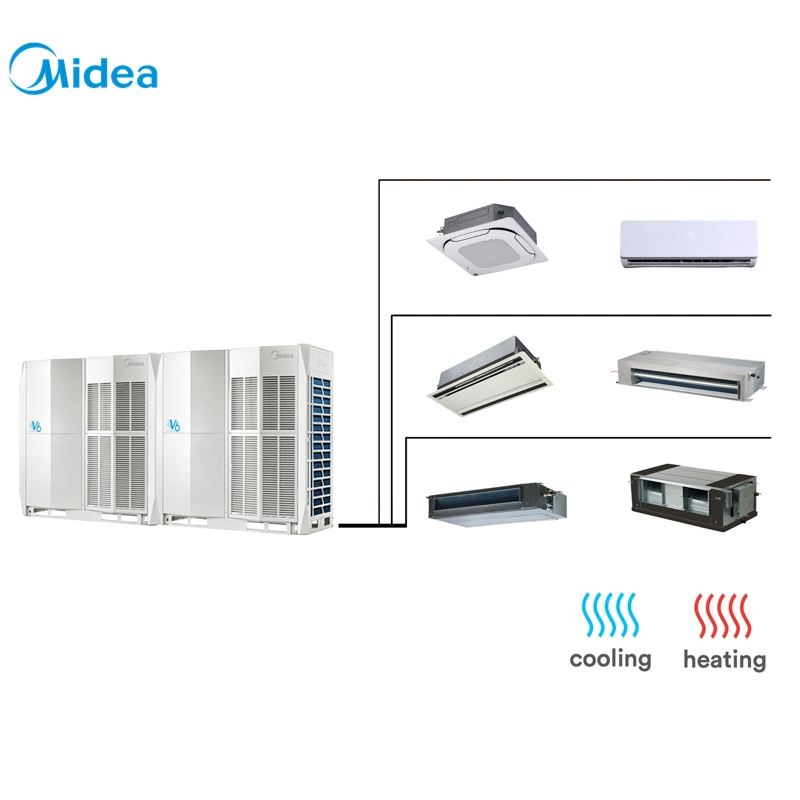 Midea 38HP Residential Industrial Floor Standing Vrv Cooling Heating R410A Central Air Conditioners Indoor Units