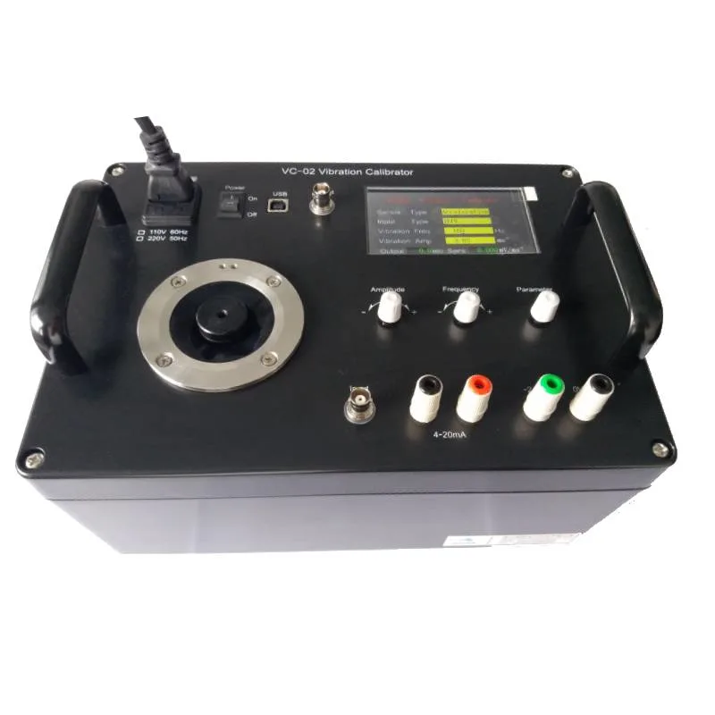 Displacement Acceleration Sensor Transmitter Vibration Sensitivity Amplitude Portable Vibration Calibrator Transducer (VC-01/VC-02)