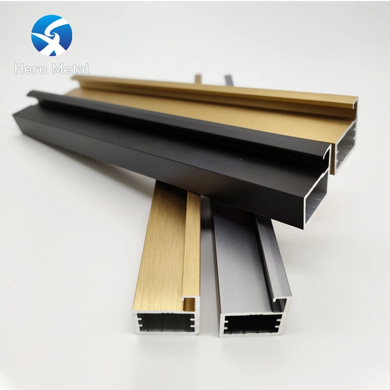 High quality/High cost performance  Anodized Industrial CNC Extrusion Aluminum Frame Aluminium Profile for Mirror Trim