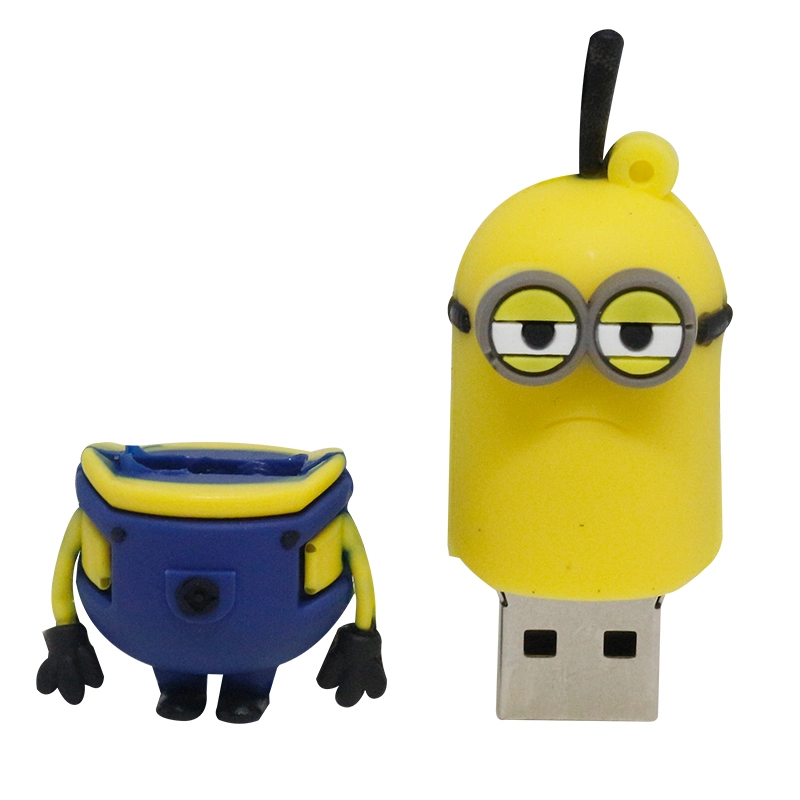 8GB 16GB 32GB Divine Thief Dad Little Yellow Man Cartoon PVC USB Flash Drive USB Drive