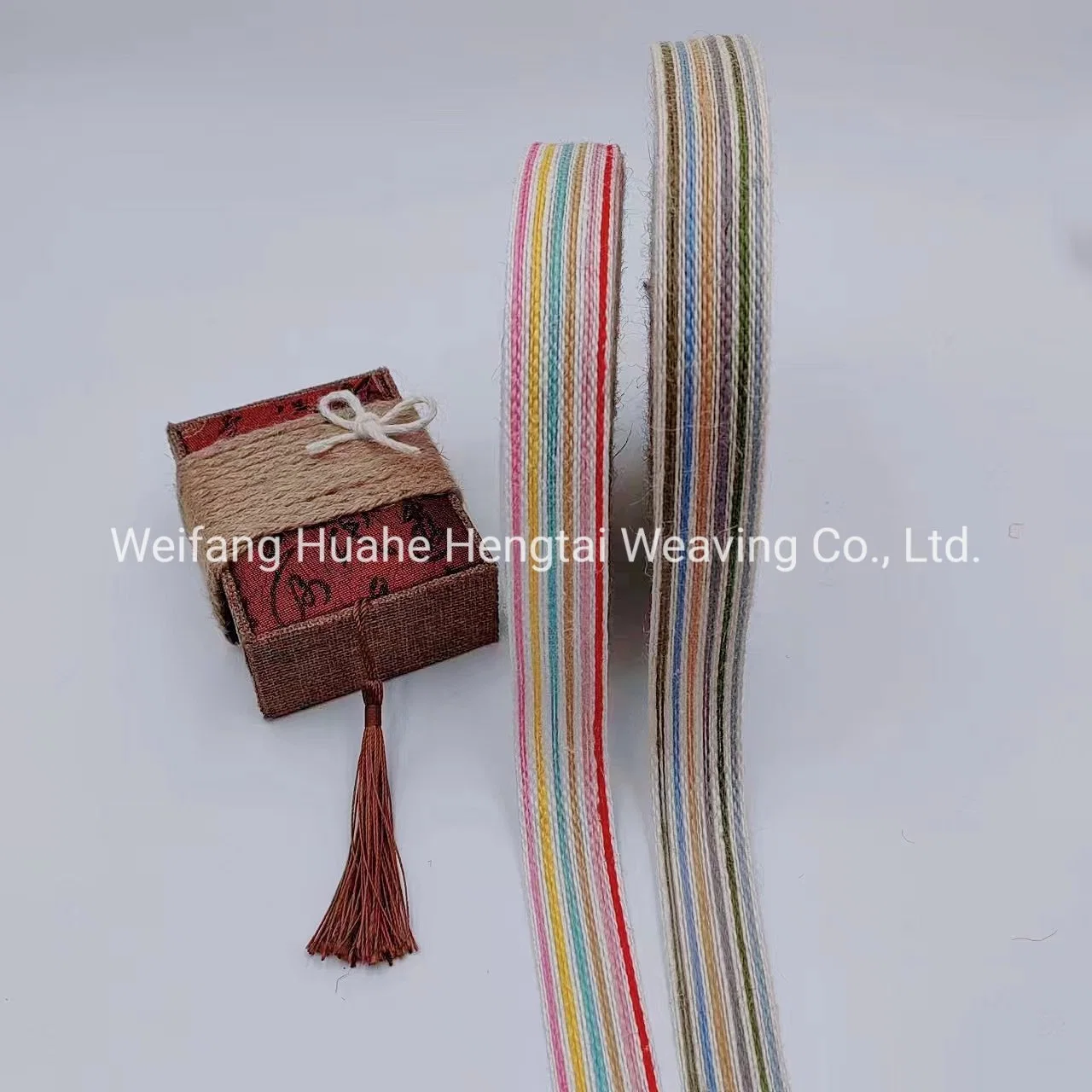 New Fashion Stripe Colorful Hemp Ribbon