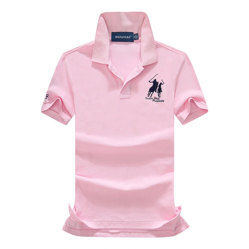 Promoción de venta al por mayor de deportes de moda personalizada Mens camisetas de Golf de secado rápido