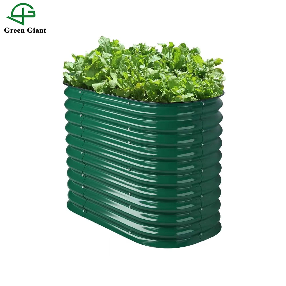 32"Tall 3.5'*2' Raised Garden Bed Outdoor Garden Box Aluminum Zinc Galvanized Planter Box Modular Metal Raised Garden Bed Kit Garden Decoration 2n1-32