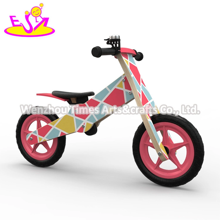 New Design Pink Girls Wooden Toy Bike for Wholesale W16c275