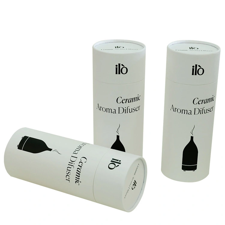 Hot Saling Round Package Kraft White Paper Tube Box for Cosmetic