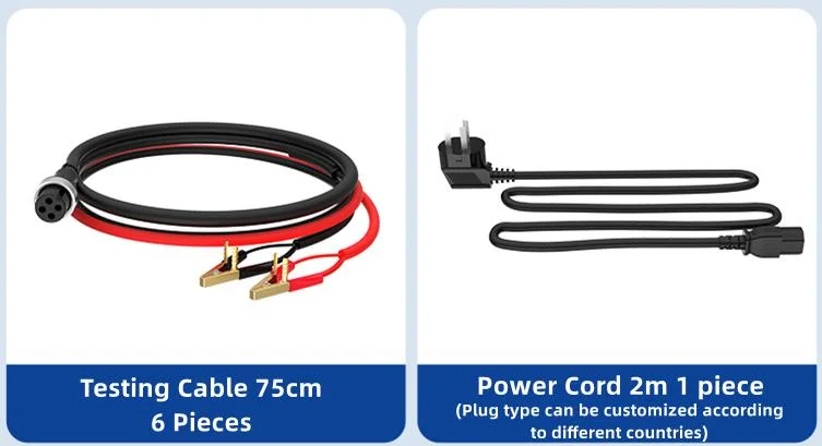 6-canal E-Bike / E-Scooter de 6V 12V 16V Batería de almacenamiento de ácido de plomo de descarga de carga de las pruebas de capacidad regeneradora de pulso