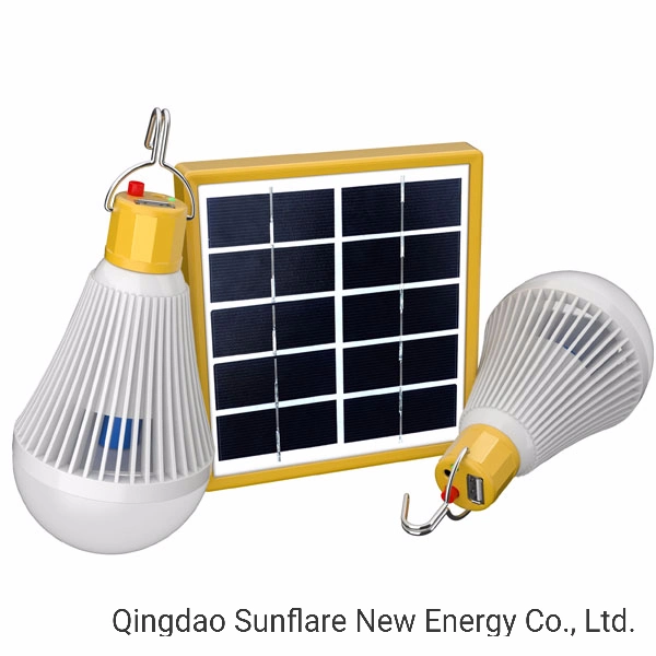 2W LED off Grid Solar Energy Power System Solar Light/Solar LED Bulbs for Home/Outdoor Lighting