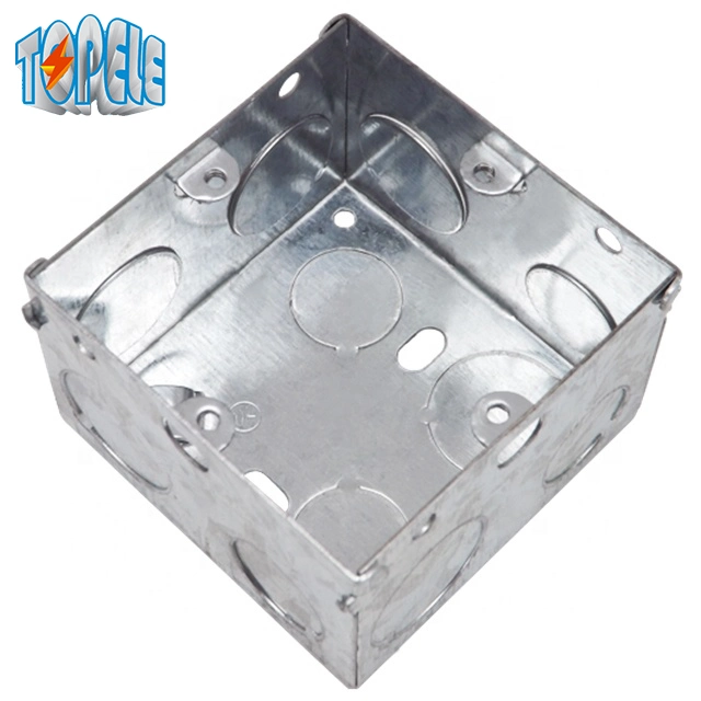 Steel Galvanized 1 Gang 3X3 35mm Deep Gi Electrical Metal Conduit Cable Switch Boxes /Gi Conduit Box