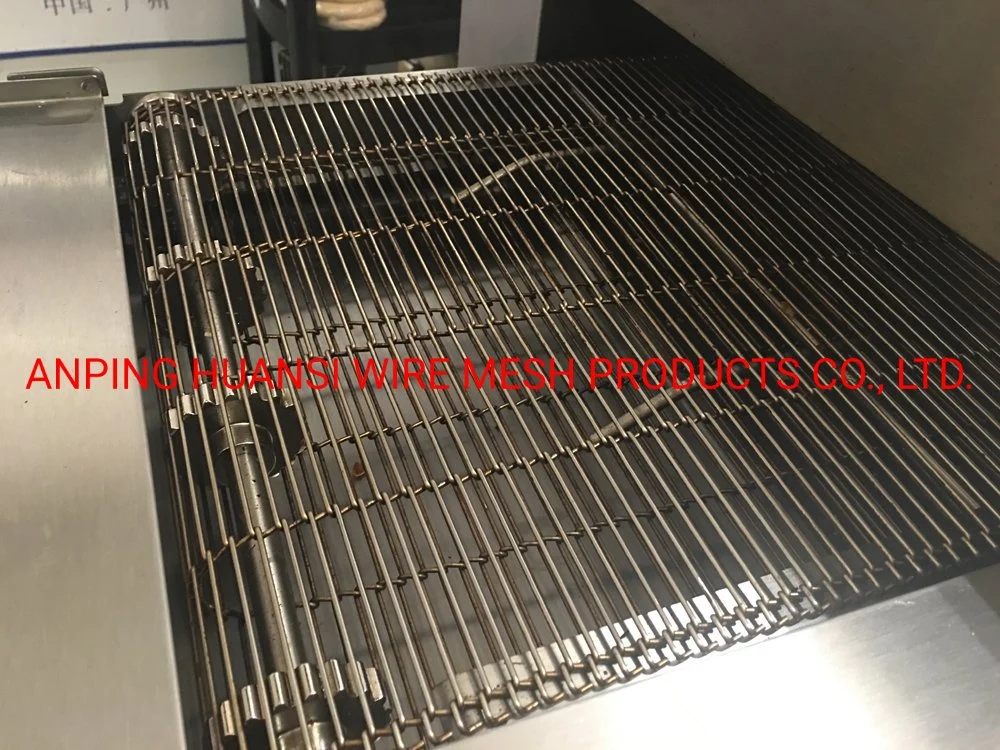 SUS304 Flat Flex Stainless Steel Conveyor Mesh Belt for Electronic Industry