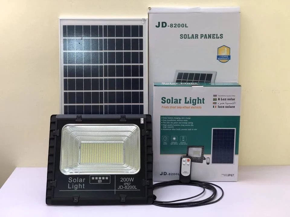 Luz solar lámpara LED Alimentación iluminación de hogar iluminación de hogar IP67 Luz de inundación de LED Solar lámpara de energía solar